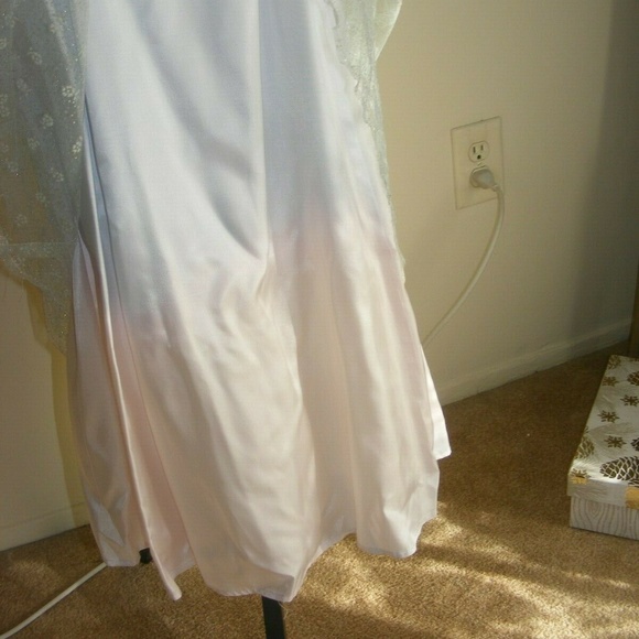 Zum Zum Niki Livas White Glitter Pastel Ombre Prom Dress 90s Y2K - Picture 4 of 17